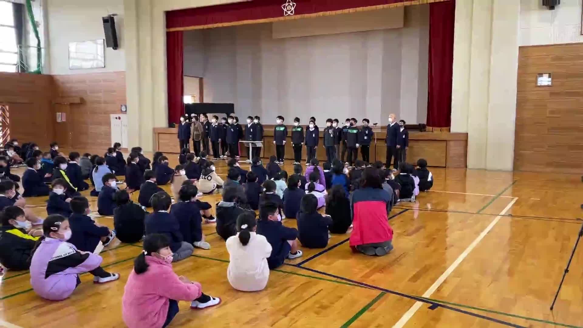児童集会のはじまり♪ 2/17