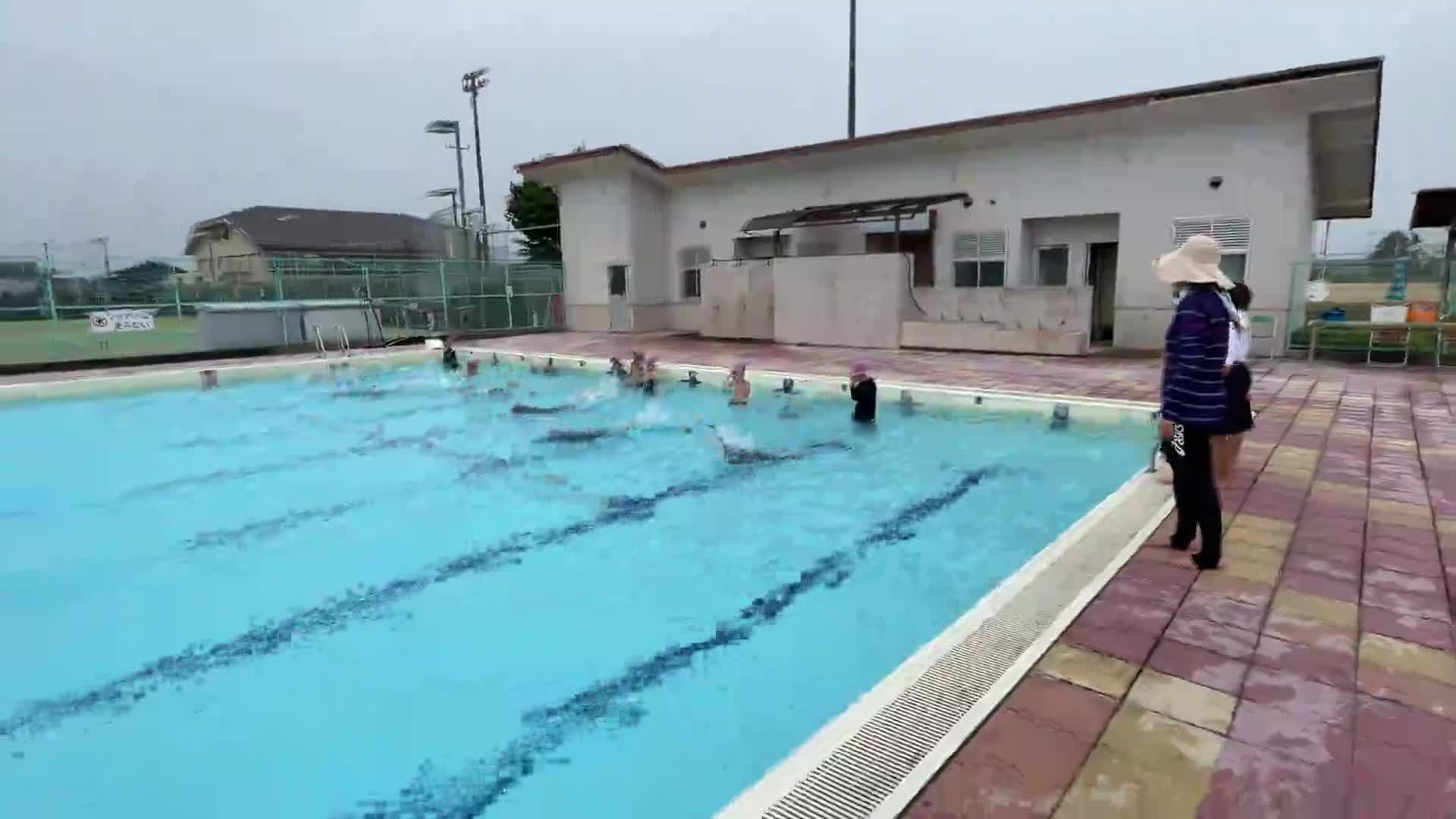 水泳運動4年生 6/14