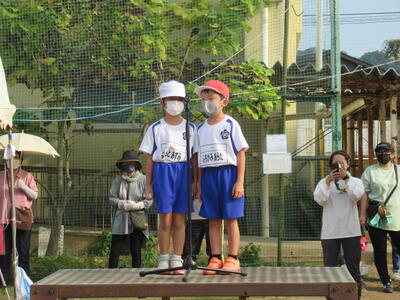 １年生による開会の言葉