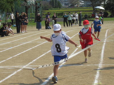 ２年生のリレー