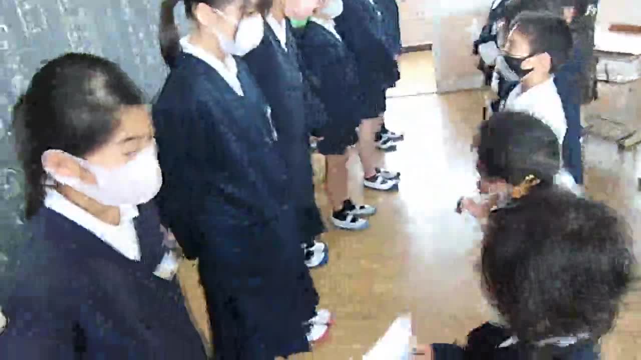 ごしょチューブ《R3-4》１年と６年「まんずまんずごあいさつ」