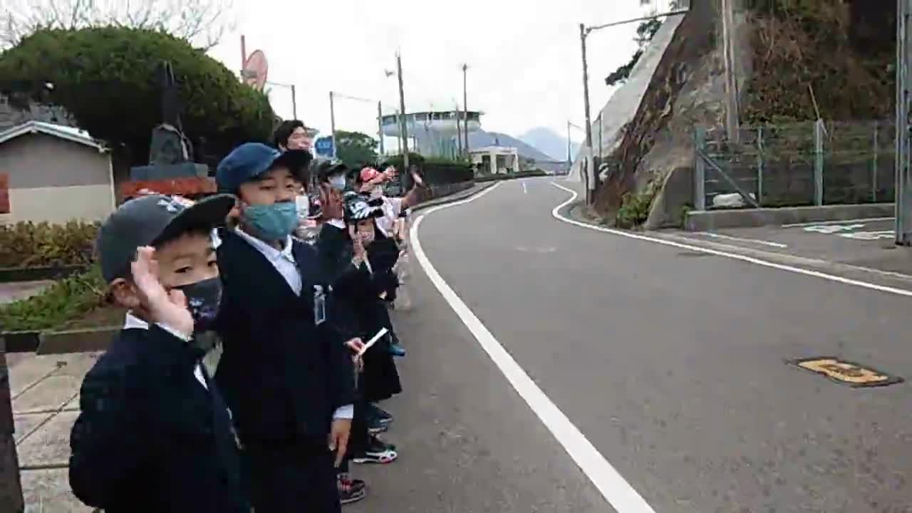 ごしょチューブ67番児童会「あいさつ運動」