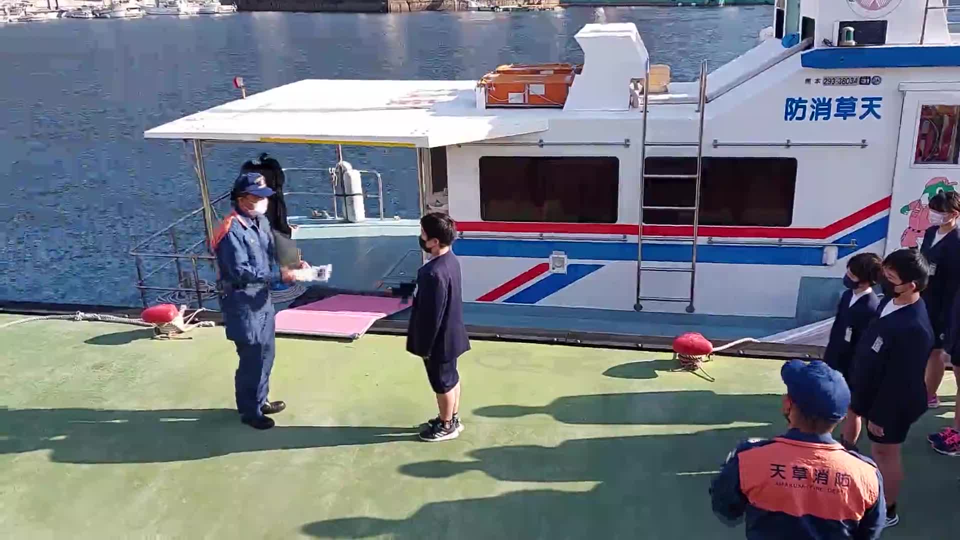 「5年6年少年消防卒団式」ごしょチューブ《R3-379》