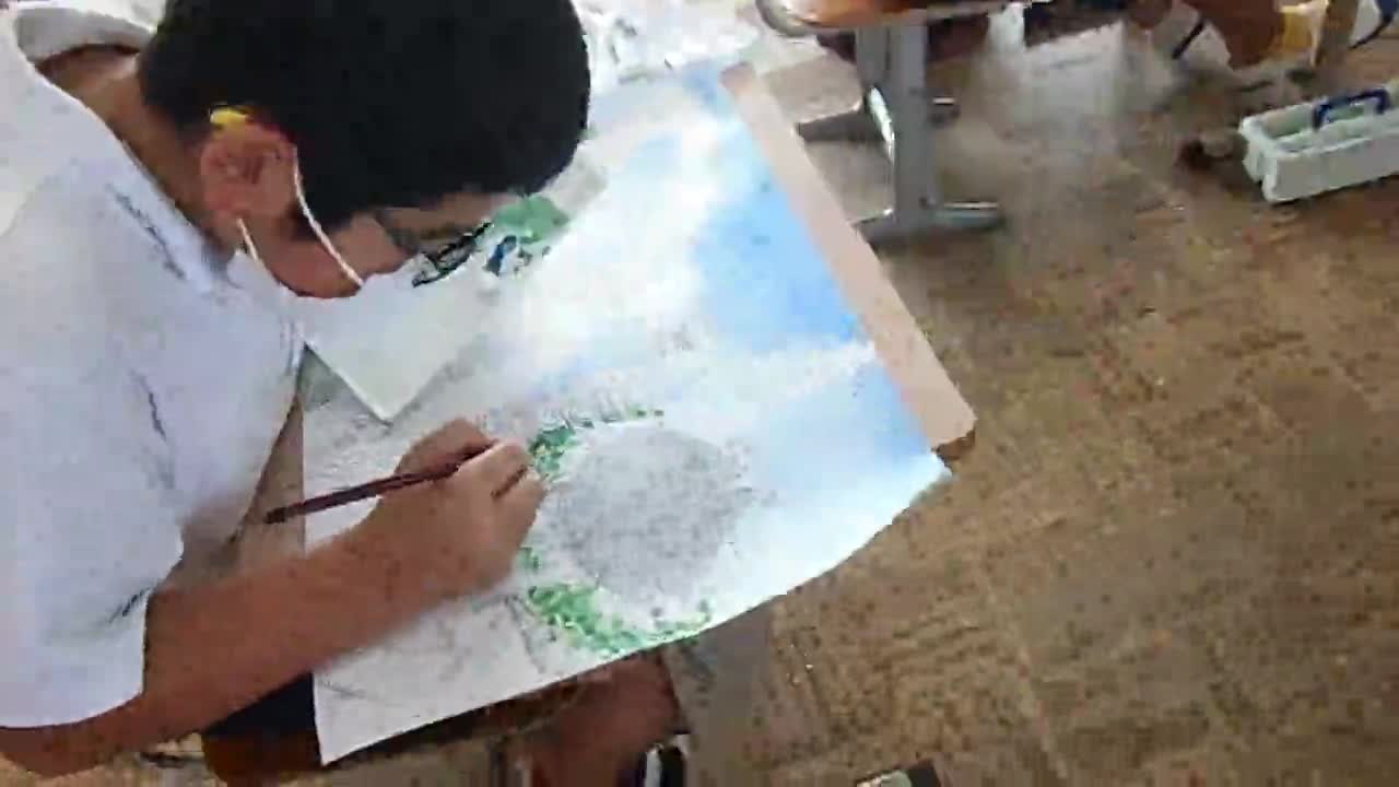 「５年図工～風景画全集中」ごしょチューブ《R3-168》