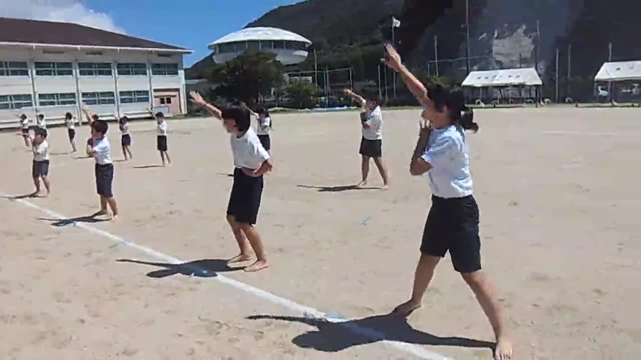 「５６年運動会練習～ダンス」ごしょチューブ《R3-124》