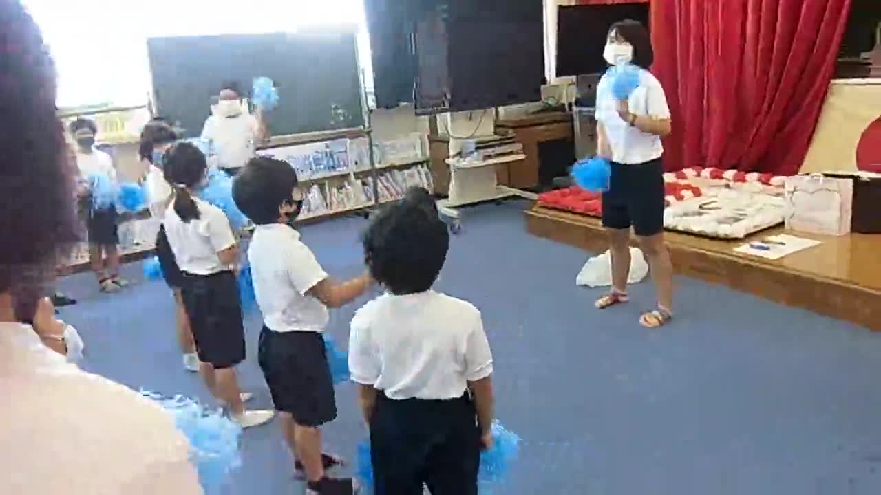 「運動会練習～応援団」ごしょチューブ《R3-138》