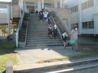 １年生の避難の様子