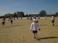 一目散に走り回るみんな