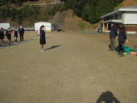 代表して６年宮本瑠七さんのお礼の言葉