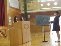 さくらさんの歓迎の言葉