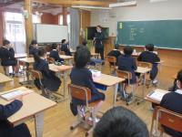 ５・６年生教室の出発式