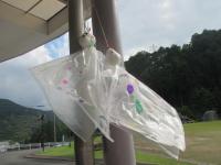 想いのこもった「てるてる坊主」