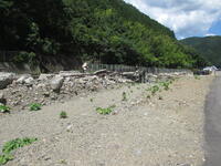 被害が大きい瀬戸石駅