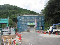 工事中の「内谷第一発電所」