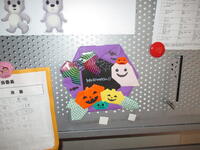 給食ボードも飾り付け