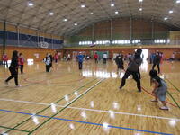 縦割り班対抗ドツジビー