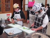 ていねいに切ります