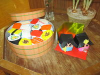 玉手寿司＆ひな人形