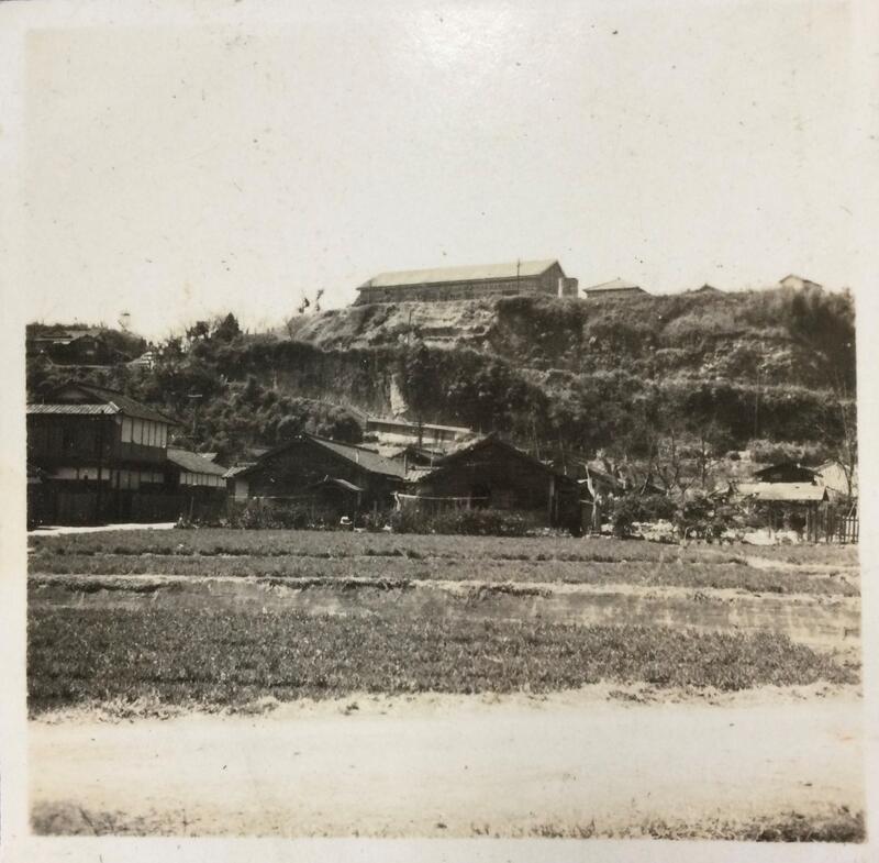 高台にある校舎（昭和20年頃？）