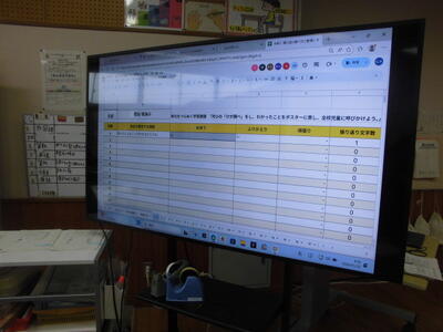 めあて、ふりかえり他