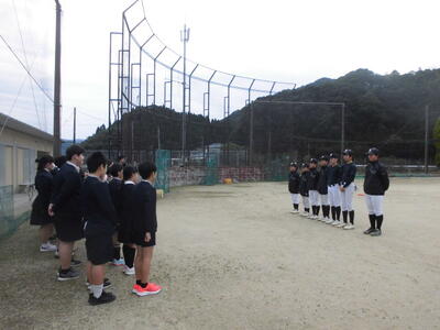 野球部の見学