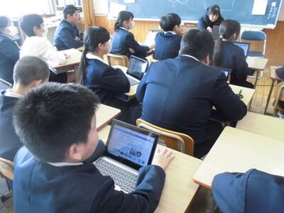 タブレット端末を使って準備しました