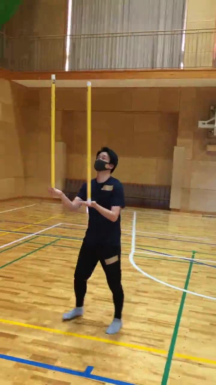 【バランス力に挑戦】ダブルバランス棒×かけ算で勝負