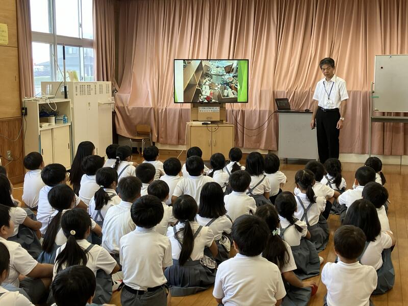 校長先生のお話の様子