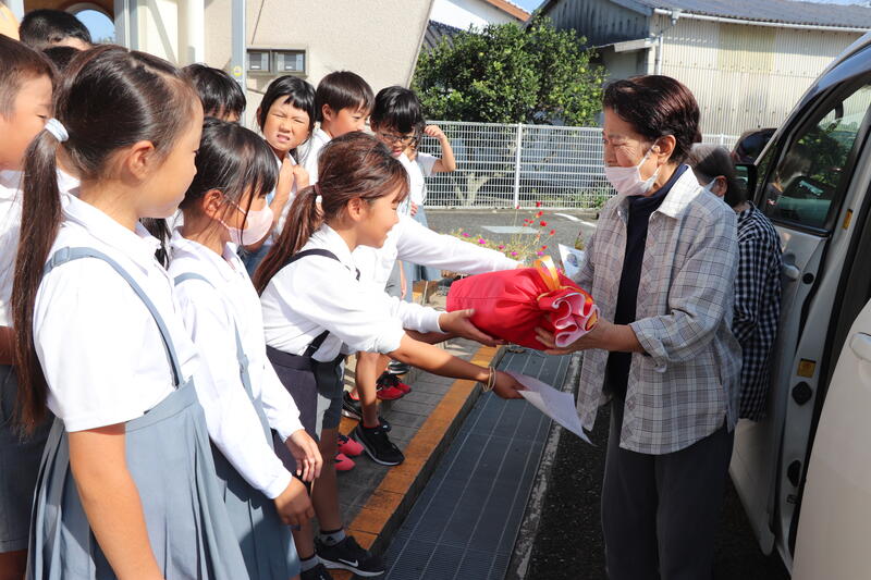 手縫いの雑巾プレゼント