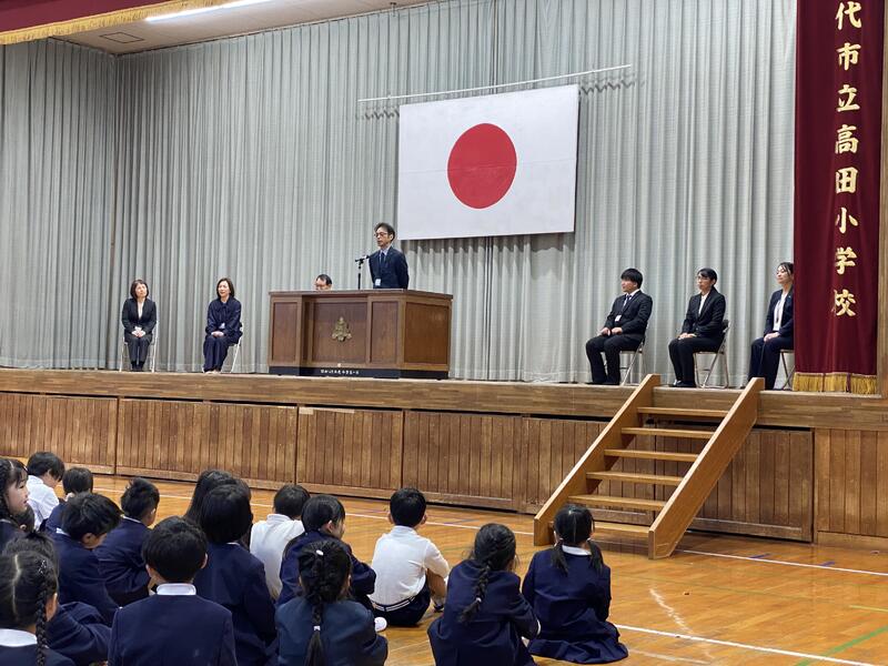 転入された先生方からのお話