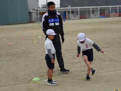 酒井選手から直接指導