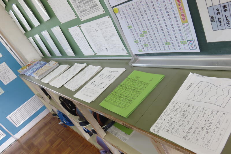 提出している宿題です。がんばっていますね。