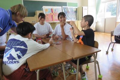 クラブ活動に参加　楽しく活動してます