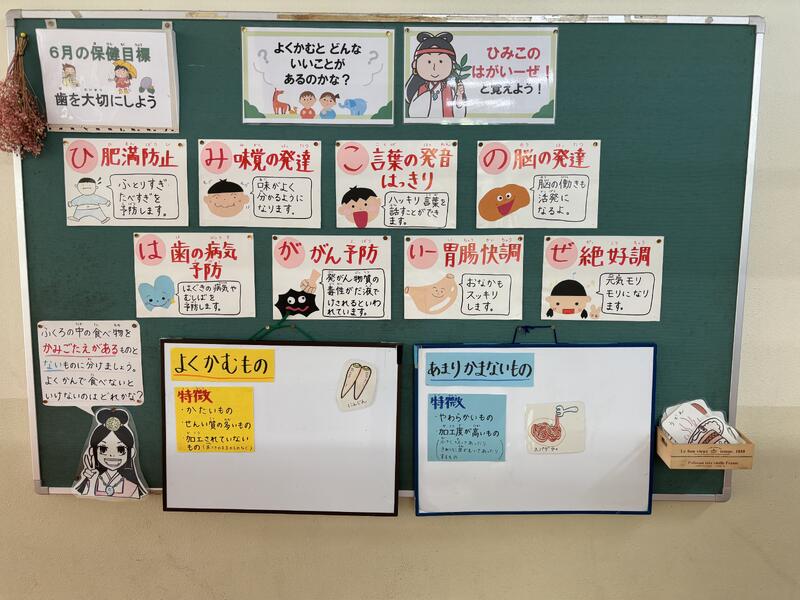 よく噛むとどんないいことがあるのかな？ヒントは「ひみこのはがいーぜ！」