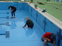 先生たちで掃除