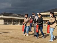 消火器による消火訓練