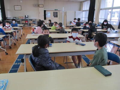 給食のめあての話し合い