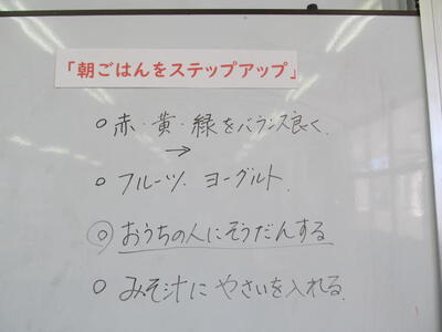 ステップアップ朝ごはん