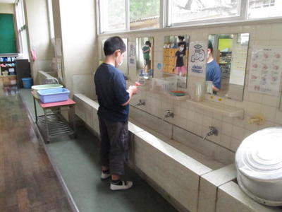 ハンドソープの補充