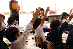 一年生の授業風景