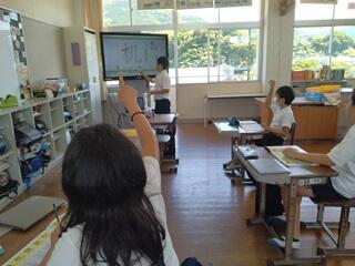 そら書きを一緒に