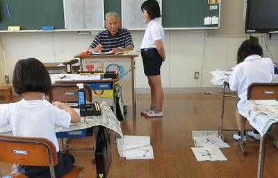 ３・４年の毛筆指導