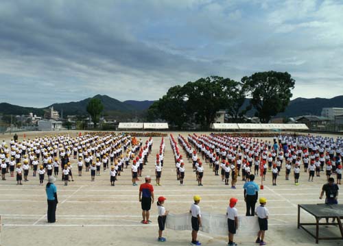 開会式の練習 開会式の練習